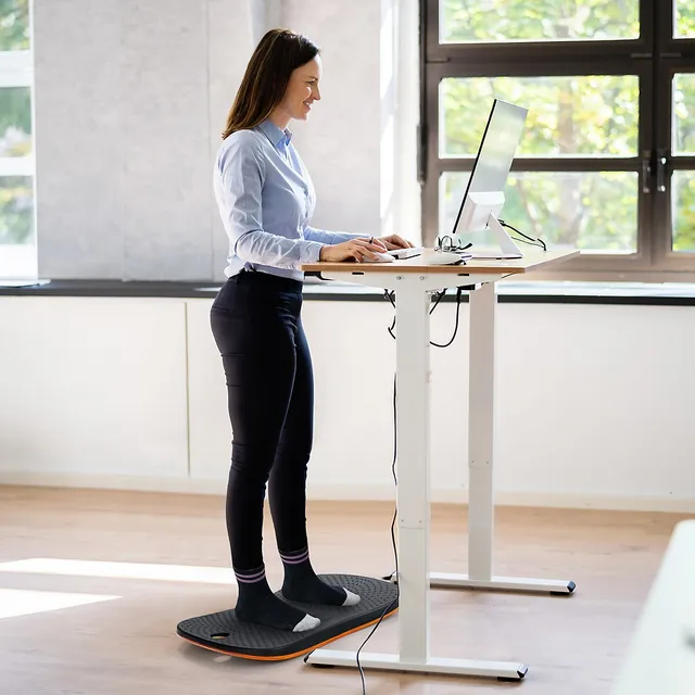 Costway Anti Fatigue Standing Desk Mat w/ Massage Roller Ball Foot Massage Points Office