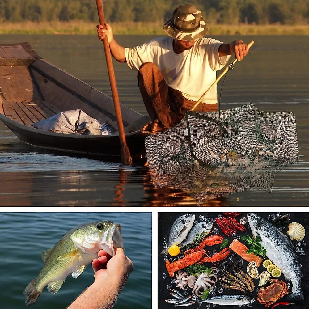 Collapsible Fishing Mesh Hole Wear-resistant Fish Catch Release
