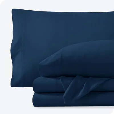 100% Organic Jersey Cotton Sheet Set - Deep Pocket Lightweight & Breathable Bedding Sheets Pillowcases