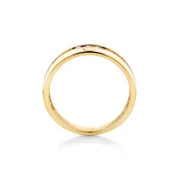 Men's Ring With 0.35 Carat Tw Of Diamonds In 10kt Yellow Gold