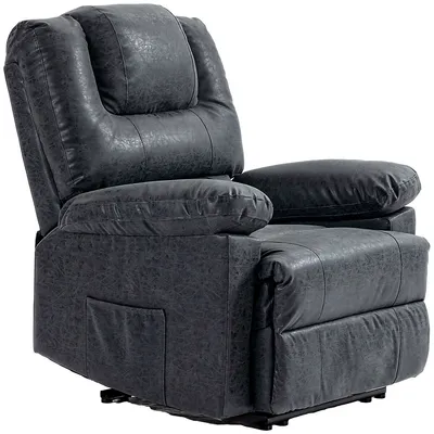 Recliner Chair Pu Leather Reclining Chair With Footrest