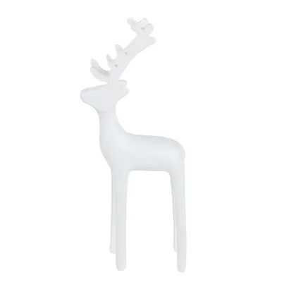 8.25" White Reindeer Christmas Decoration