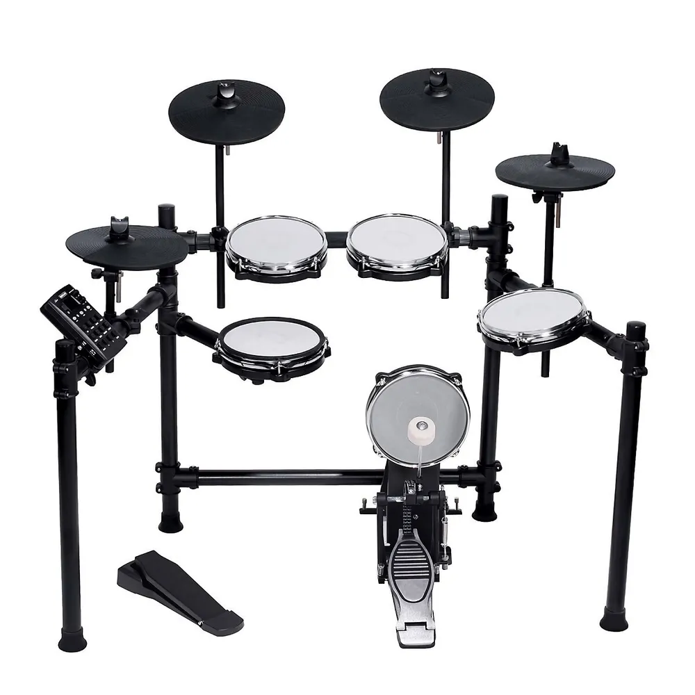 Costway Electronic Roll Up Drum Set 9 Pads MIDI Drum w/ Speaker Headphone &  LED Lights 