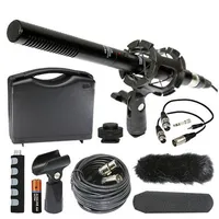 Ux570 Digital Voice Recorder + Vidpro 1"pr Shotgun Microphone Kit W/ Case And Accessories + Tall Tripod + 3pc Cleaning Kit