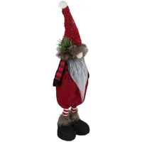 17" Red And Black Buffalo Plaid Gnome Christmas Figure