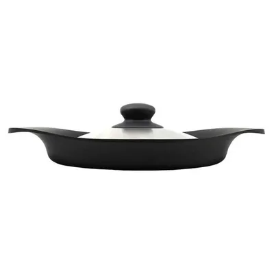 Tekki (cast Iron) Grill Pan 22cm With Stainless Lid