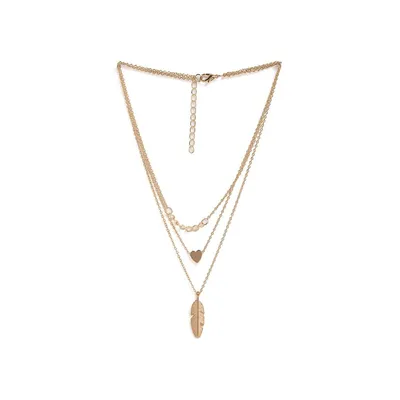 Rose Gold-plated Layered Necklace