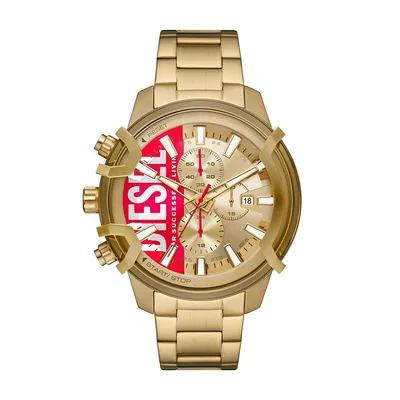 Men's Griffed Chronograph, Gold-tone Stainless Steel Watch