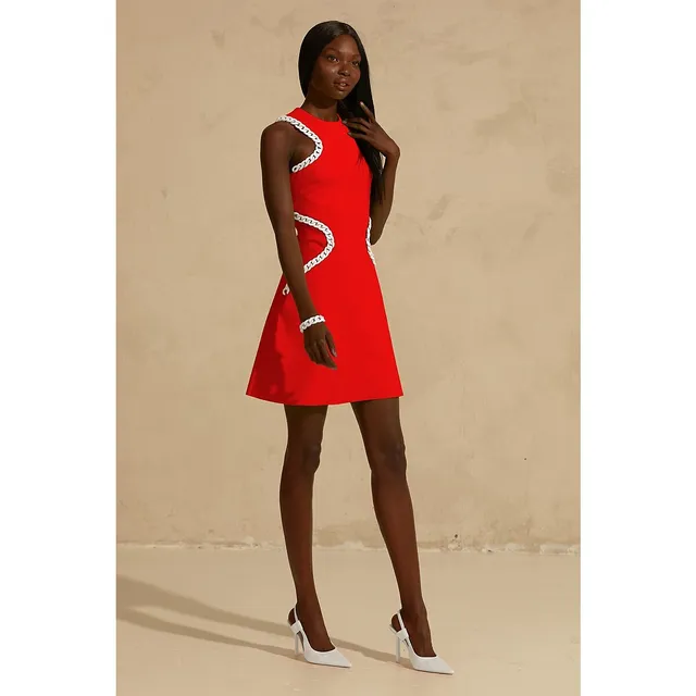 Pencil Dress with Cut Out Accent – L'MOMO