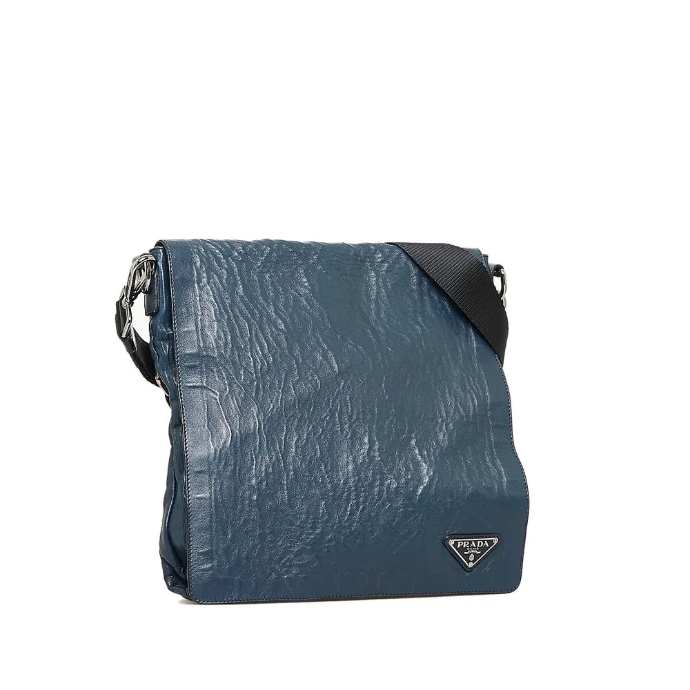 Prada Vitello Daino Medium Pouch Crossbody Bag