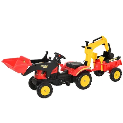 3 In1 Kids Ride On Bulldozer/excavator Toy