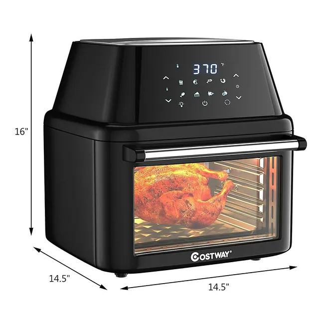 LIVINGbasics 8-in-1 Air Fryer Oven, 1800W Convection Toaster Oven