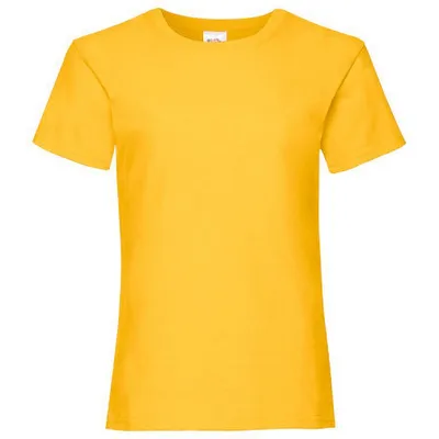 Girls Childrens Valueweight Short Sleeve T-shirt (pack Of