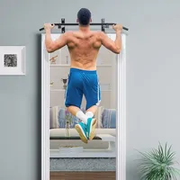 Wall Mount Pull-up Bar Black