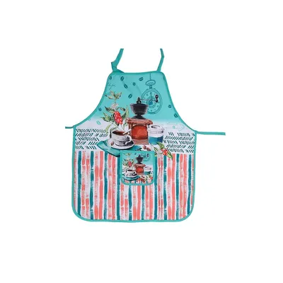 Apron With Pocket Coffee To Go - Set Of 2