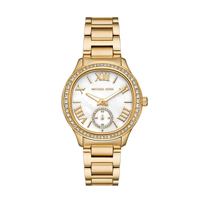 Women's Sage Three-hand, Gold-tone Stainless Steel Watch