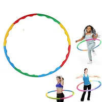 Multi Colour Adjustable Hula Hoop Exercise Fitness Ring Hoopa Hula Ring-Dance and Loose Weight for Aerobics,Gymnastic & Weight Loss (Pack of 1)