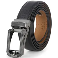 Interknit Linxx Men's Rachet Belt With Open Leather Buckle