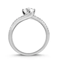 Canadian Dreams 14k White Gold Ctw Canadian Diamond Solitaire Ring