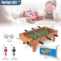 Costway 27" Football Table Competition Game Room Soccer Football Sports W/ Legs