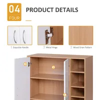 Shoe Cabinet With 5 Shelves & 1 Cabinet