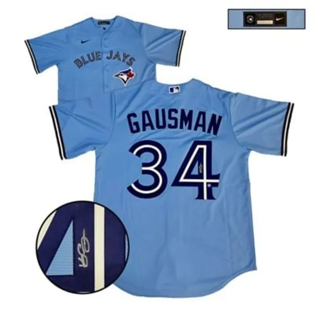 Kevin Gausman Signed Jersey Framed Blue Jays Powder Blue Nike Replica