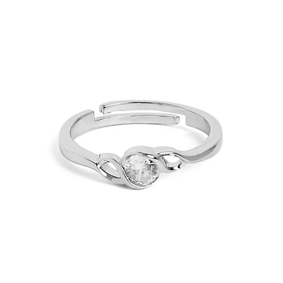 Trendy One Sized Silver Band Ring