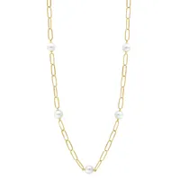 Pearl Paperlink Necklace