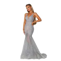 Ps6023 Evening Gown With Scooped Back