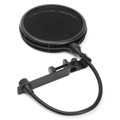Dual-layer Microphone Pop Filter With Flexible Goozeneck - Mop-28