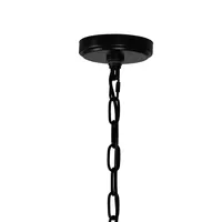 Ganges 18 Light Up Chandelier With Black Finish