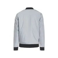  INDUSTRY Men's Alternative Down Reflective and Reversable Bomber  Black Small : Tools & Home Improvement