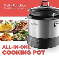6 Function Multi-cooker / Rice Cooker, Stainless Steel