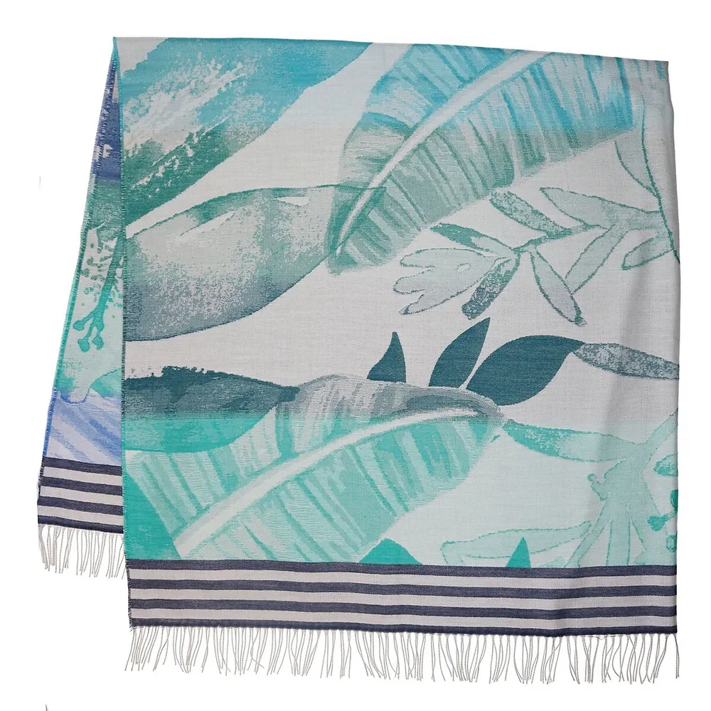 Palms Lightweight Cashmink Woven Throw