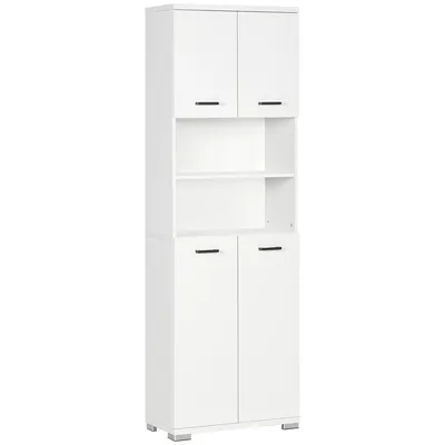 Tall Bathroom Storage Cabinet Linen Tower With Shelves