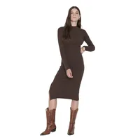 Woman Midi Bodycone Slim Fit Woven Dresses