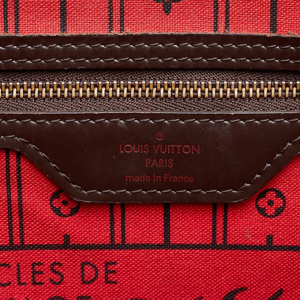 Louis Vuitton Pre-loved Damier Ebene Saleya Mm