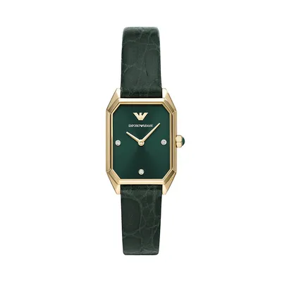 Women's Two-hand, Gold-tone Stainless Steel Watch