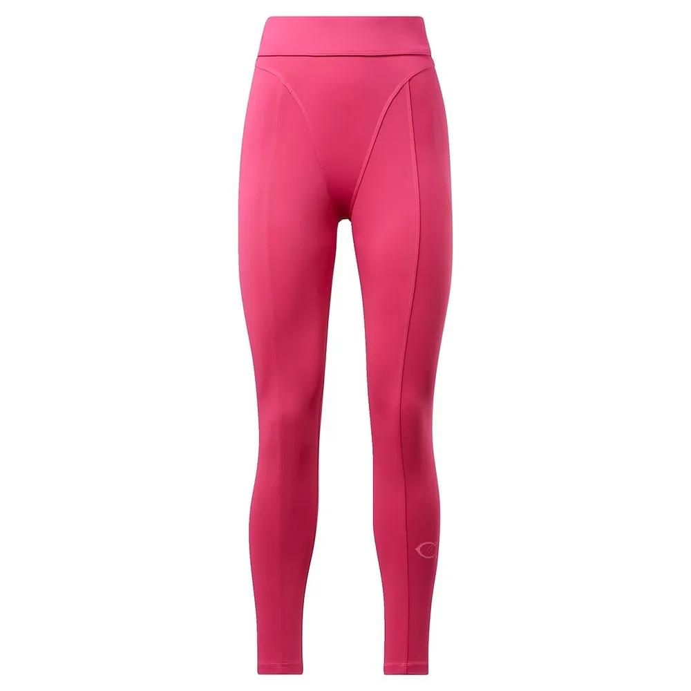 Reebok Womens Mid Rise Full Length Leggings