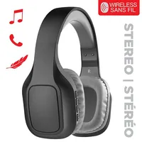 Wireless Stereo Headphones, Integrated Microphone
