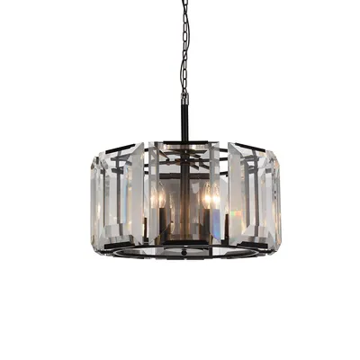 Jacquet 8 Light Chandelier With Black Finish