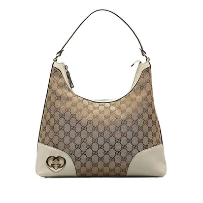 Pre-loved Gg Canvas Lovely Heart Hobo
