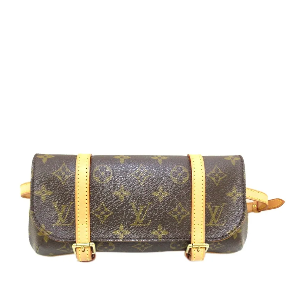 Louis Vuitton Pochette Marelle Canvas Clutch Bag (pre-owned) in Brown