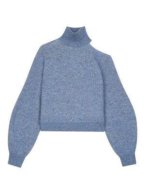 Women's Maria Cut-Out Sweater - Blue