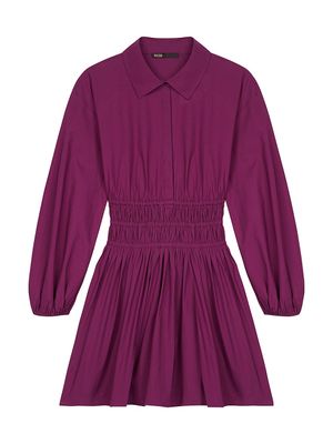 Women's Rianor Cotton Fit-&-Flare Dress - Purple