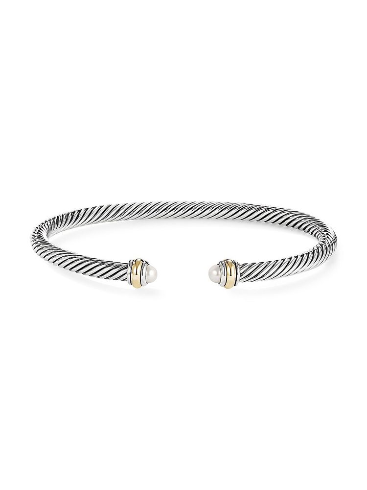 david yurman women's cable classics bracelet with 18k gold