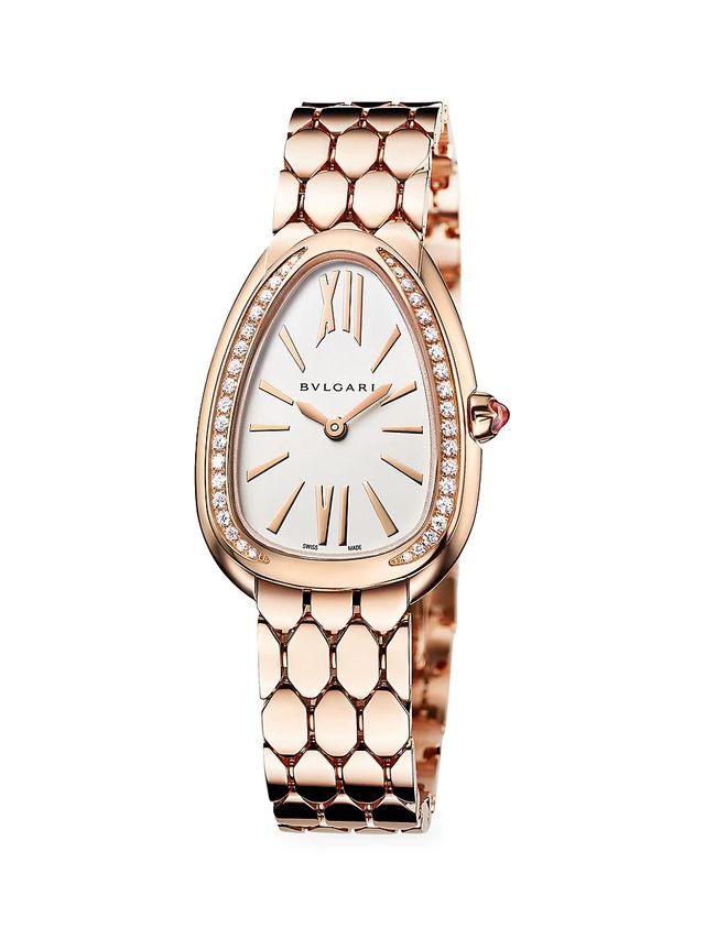 BVLGARI Women's Serpenti Seduttori 18K Gold & Diamond Bracelet Watch | The  Summit