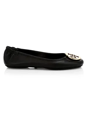 Minnie Leather Ballet Flats