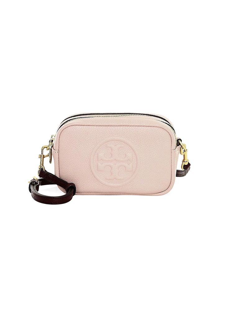 Tory Burch Women's Mini Perry Bombé Leather Camera Bag - Shell Pink | The  Summit