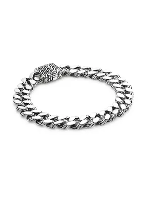 JOHN HARDY MEN'S Classic Chain Silver 11mm Curb link Bracelet with